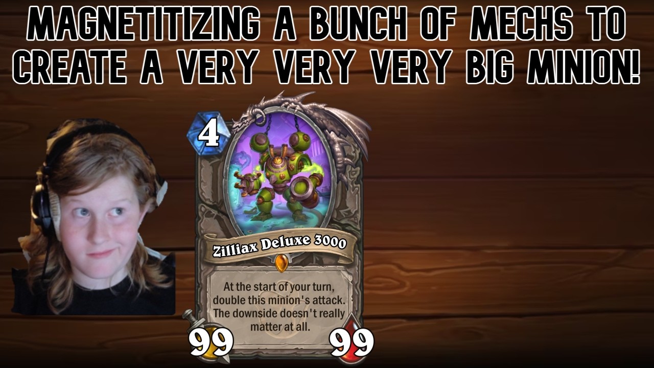 Magnetizing a bunch of mechs to get a really big minion!