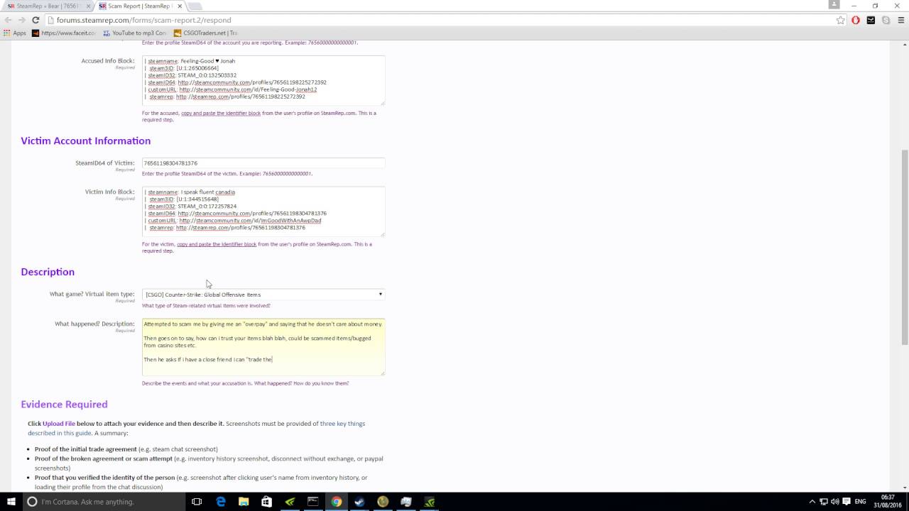 How To Submit A Report To Steamrep!