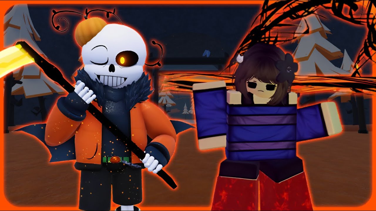 roblox# 854 [ Undertale: Timeline Collapse ] [ Pumpkin , Halloween Scythe , Sole Fire , Hell Fire ]