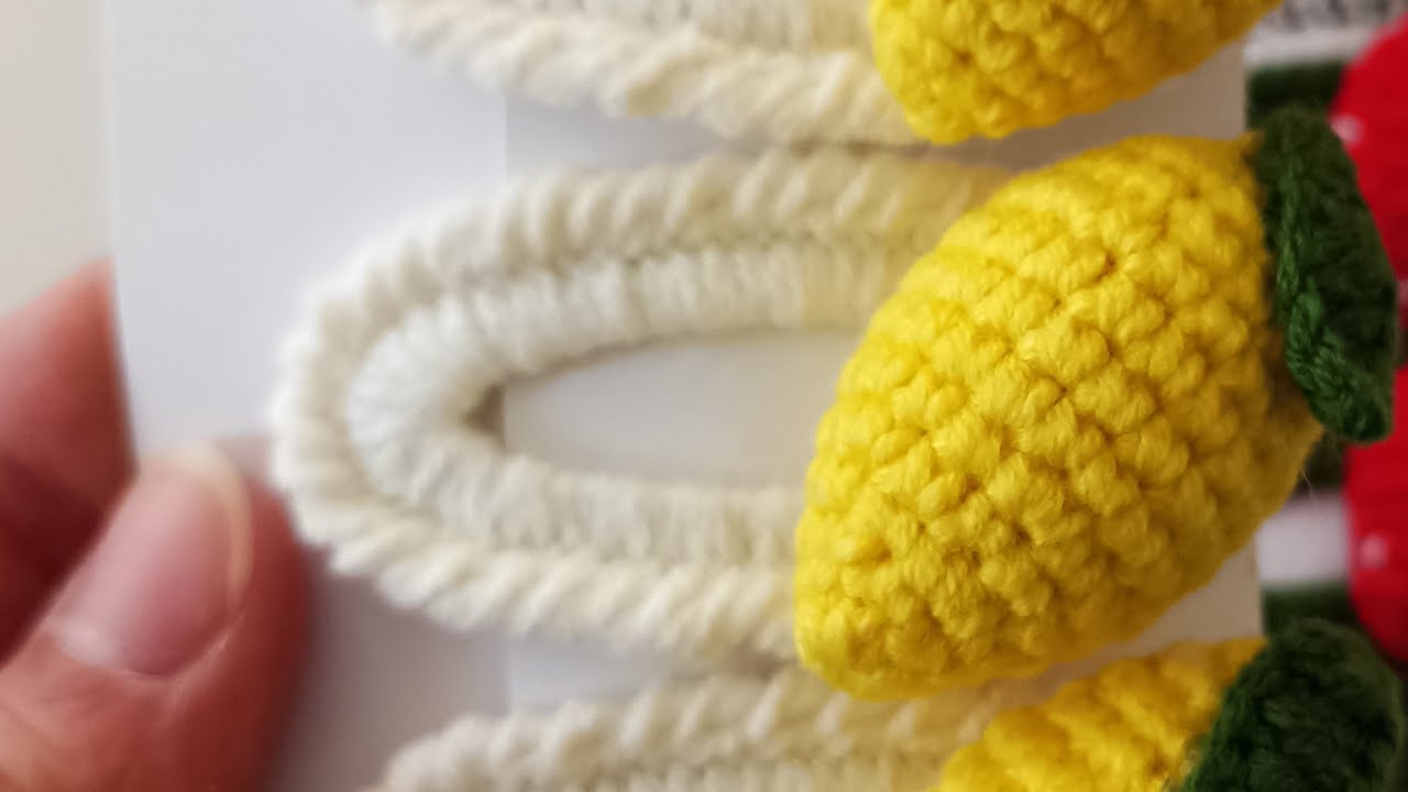 örgü toka limon çıtçıt toka yapımı #crochet #örgü