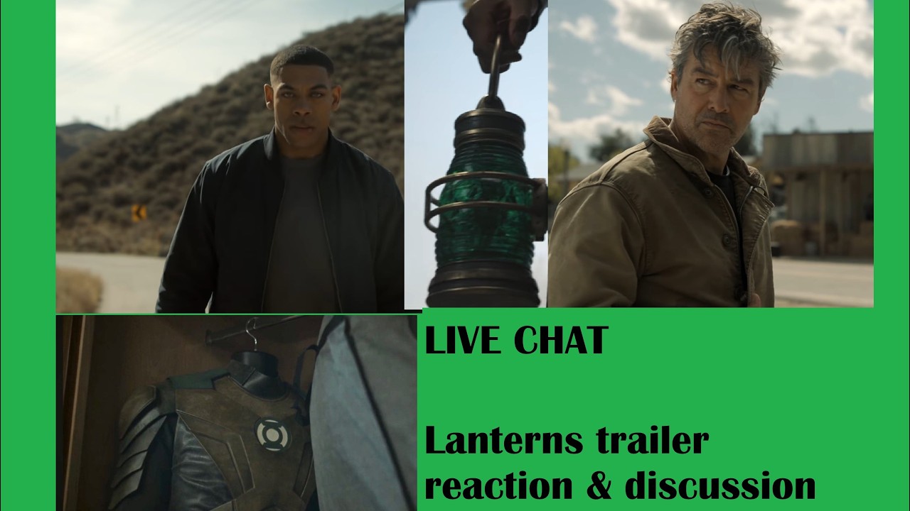 LANTERNS trailer reaction and short chat - Kyle Chandler, Aaron Pierre