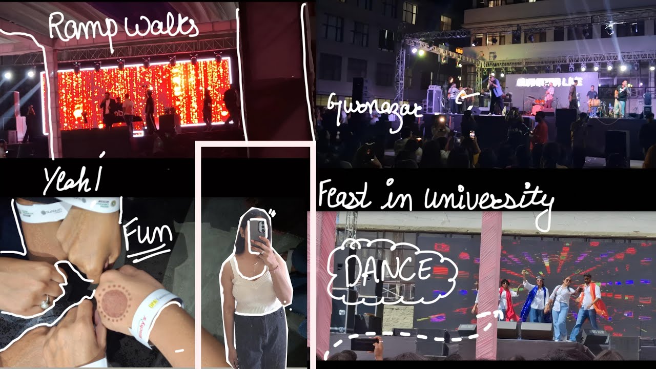 “Still not over this night 😭✨ College fest + ramp walk + Gurnazar live = BEST NIGHT EVER!”#gurnazar 