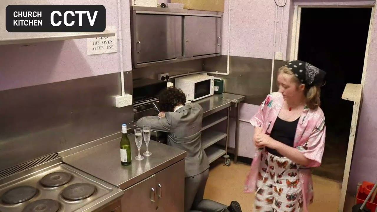 CCTV footage of a MURDER | From the Theatre on Foot play 'SOMETHING RED'