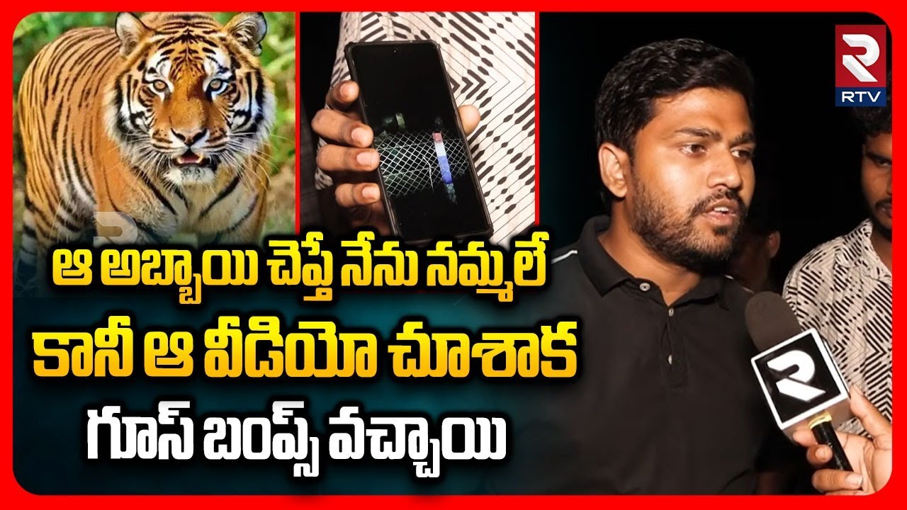 Eye Witness On Diwan Pond Tiger Incident | ఆ అబ్బాయి చెప్తే నేను నమ్మలే..! | Rajahmundry | RTV
