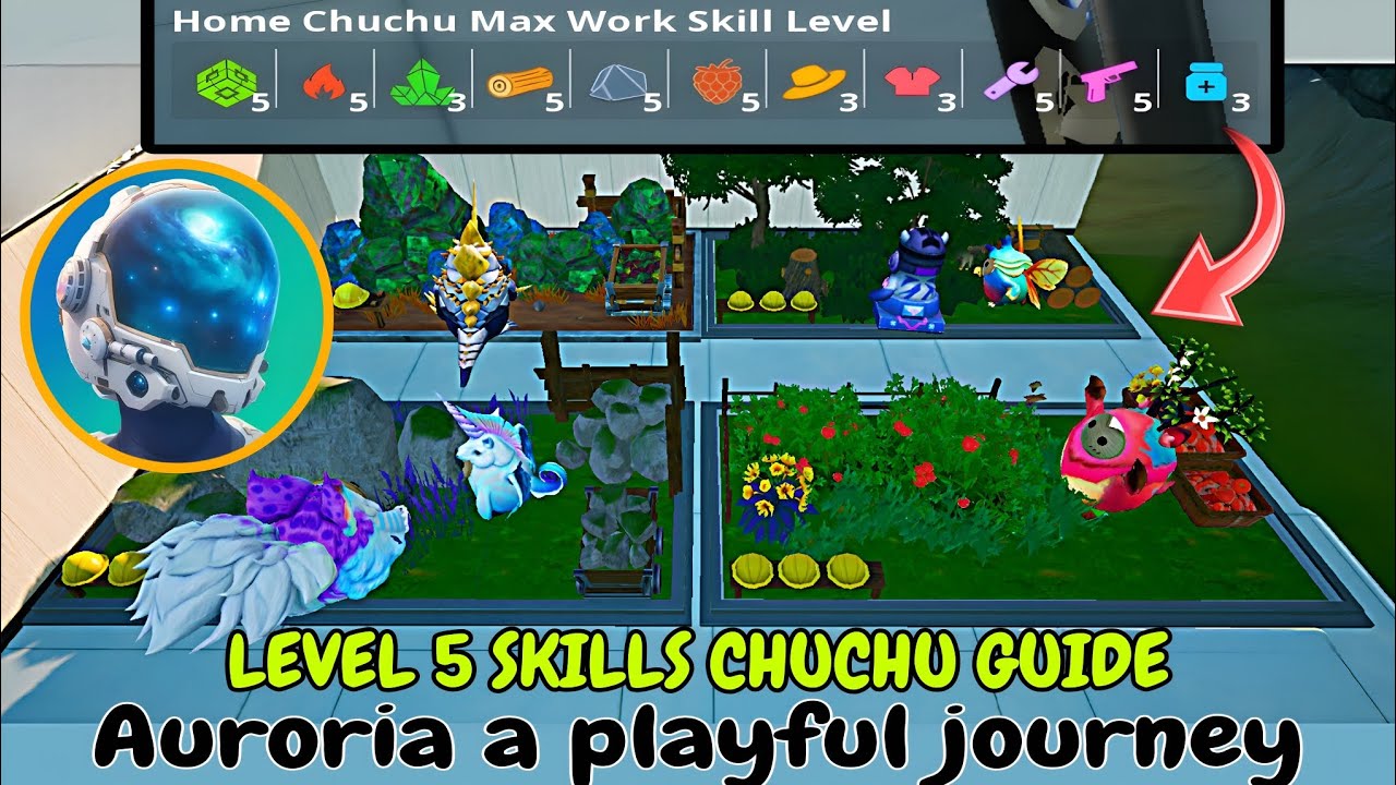 Get 20 level 6 auracubes daily | capture high skills chuchu in Auroria a playful journey