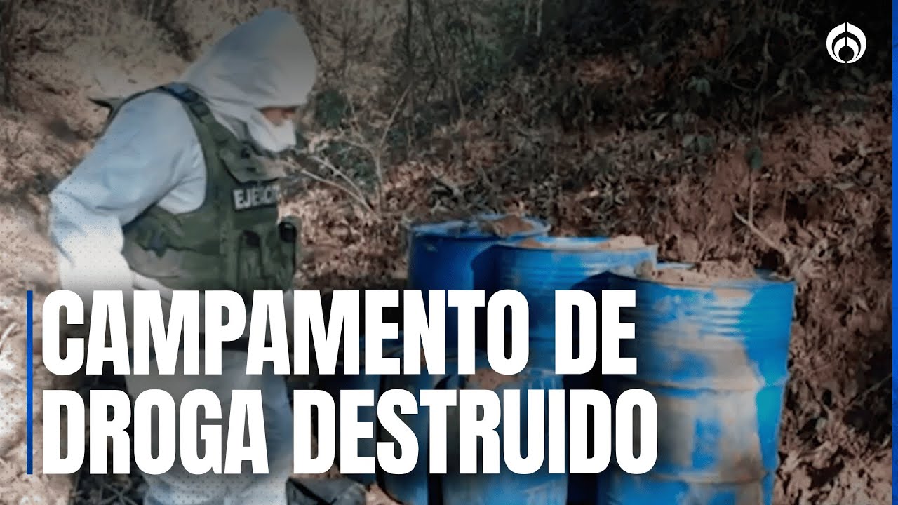 Ejército inhabilita zona donde hacían metanfetaminas