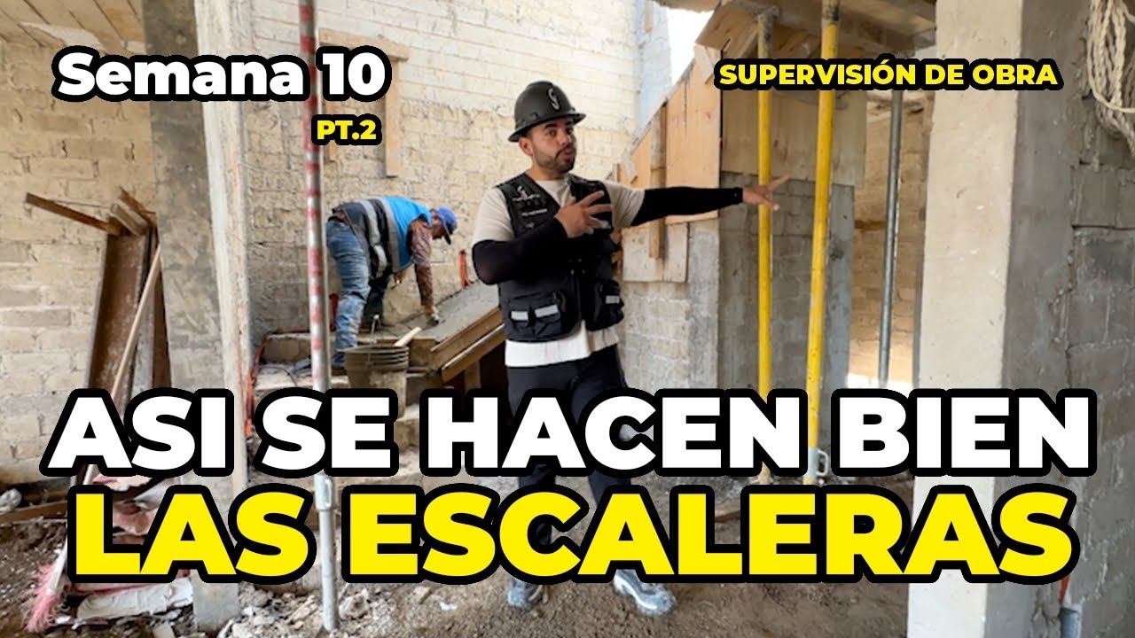 Supervisión de obra | Valle imperial zapopan | Ahora sí las escaleras van a quedar como deben de. 