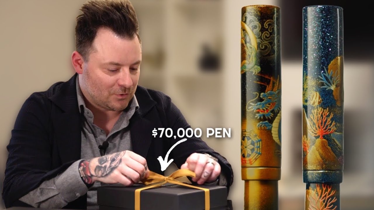 Я передаю ручку Dunhill Namiki стоимостью 70 000 долларов коллекционеру, чья коллекция японских т...
