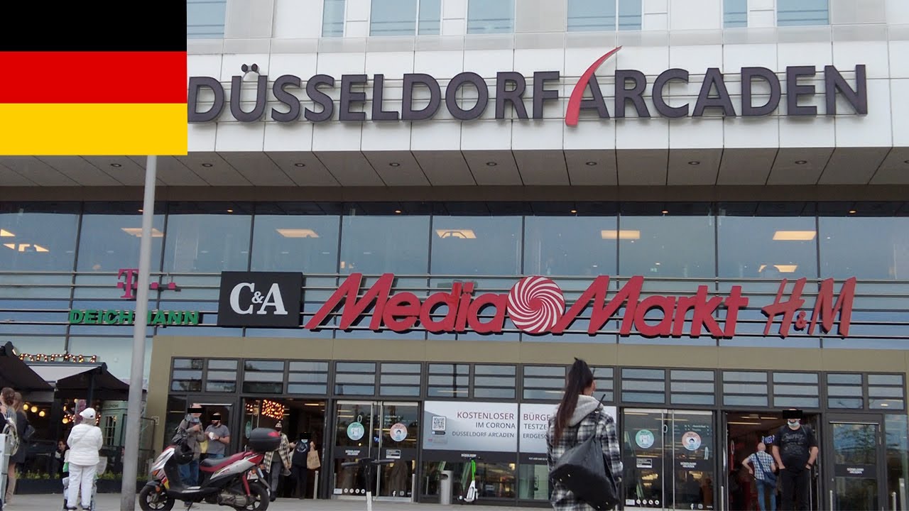 Düsseldorf Arcaden Shopping Center October 2021 Walk 4K