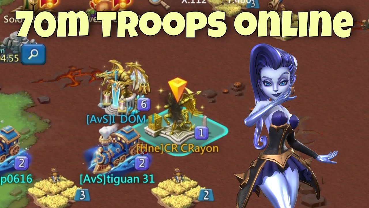 Lords Mobile - 70m troops ONLINE got smashed! Big rally hits