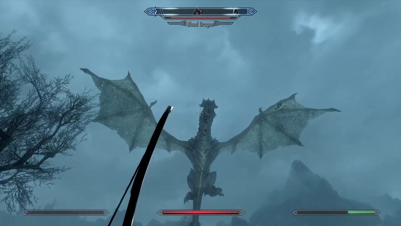 Skyrim Remastered Epic Dragon Fight