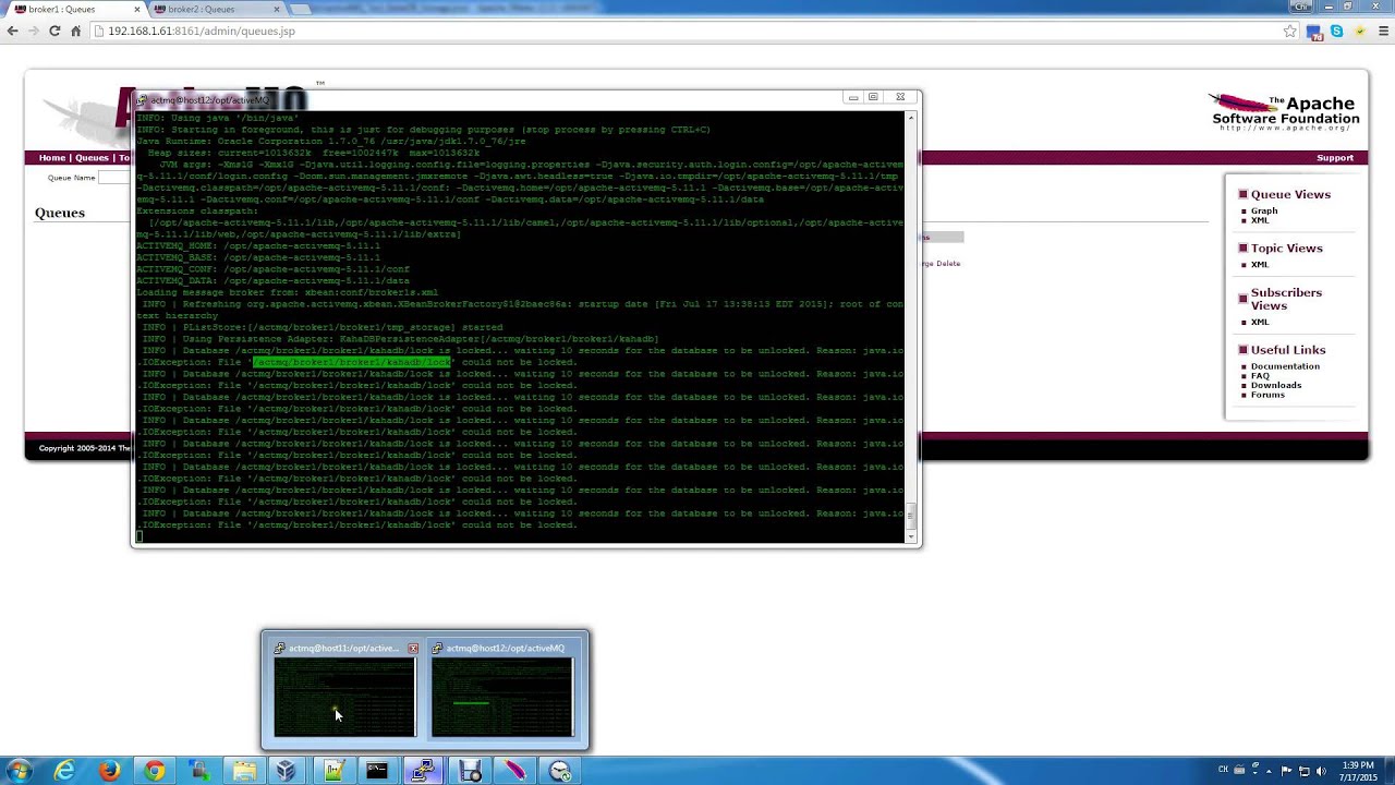 Apache ActiveMQ High Availability demo