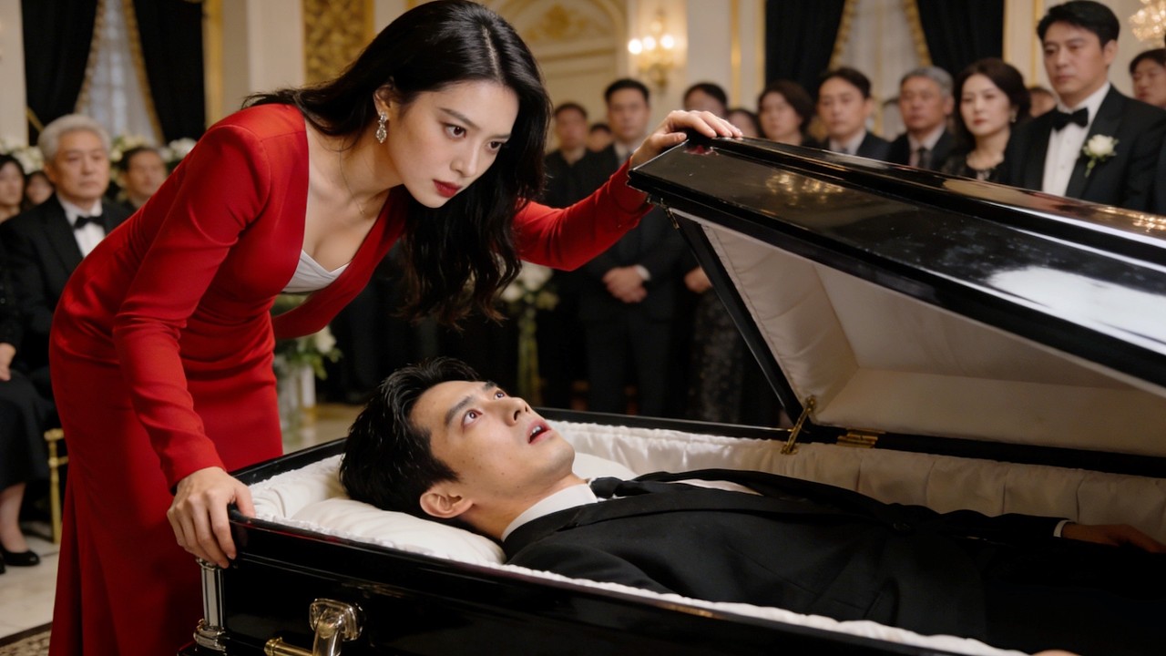 He Faked His Own Funeral... She Showed Up in RED to Expose Him#drama #revenge
