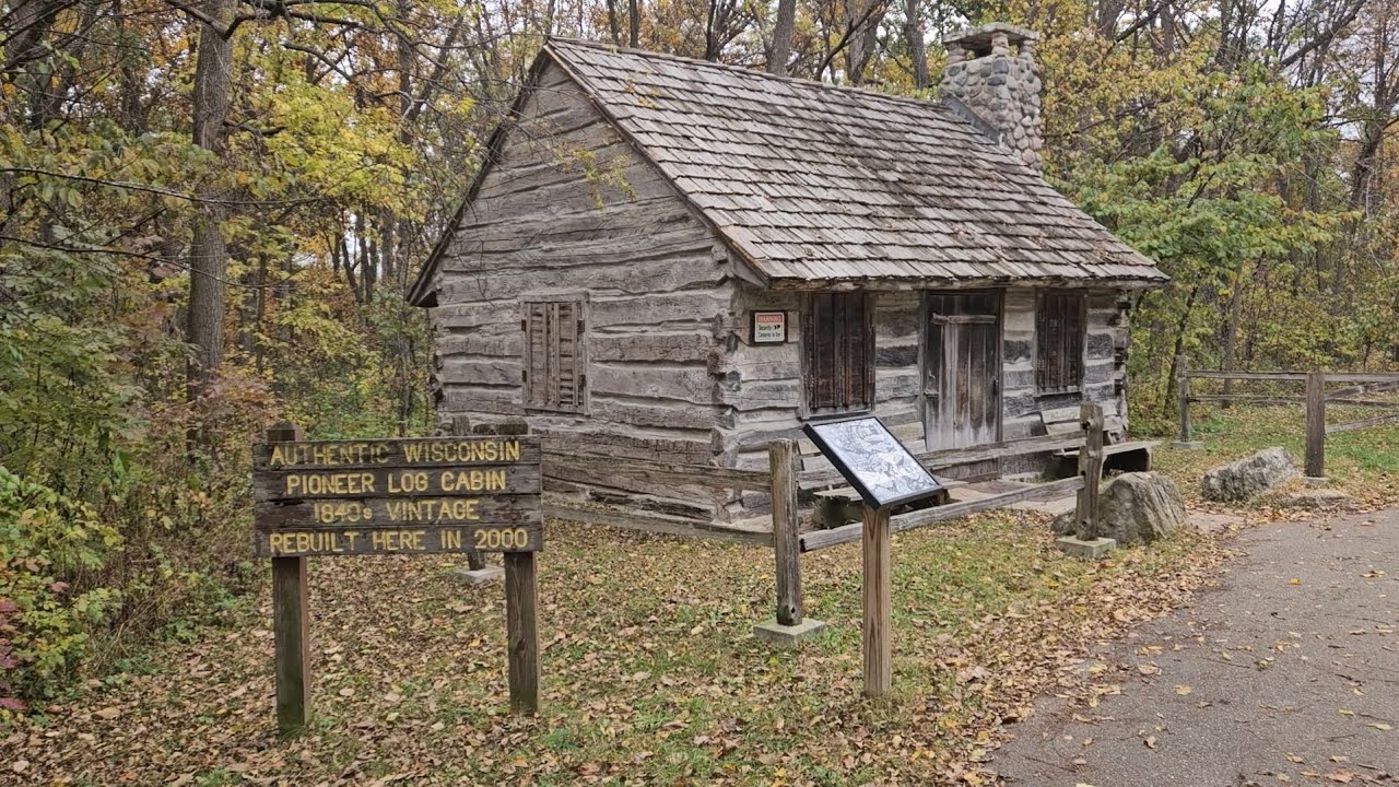 Log Cabin at Robert O. Cook Memorial Arboretum, Janesville