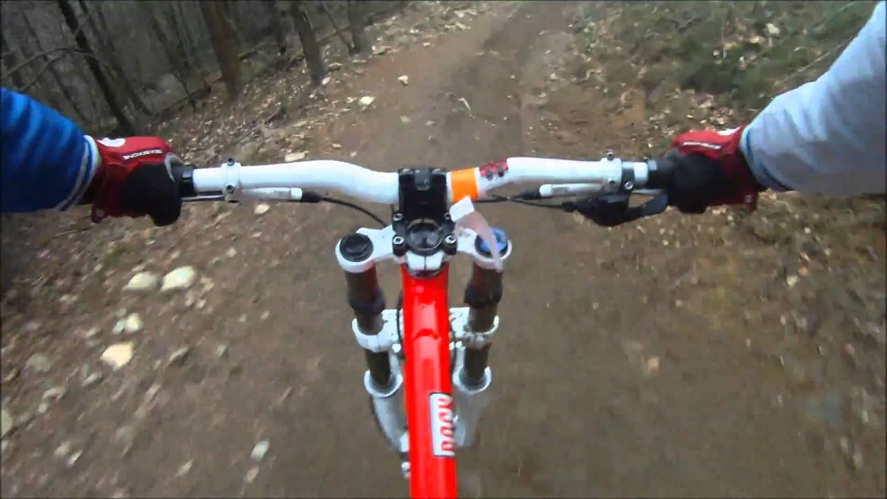 Olly @ Cwmcarn Downhill March 2011 DH MTB