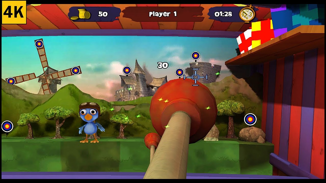 Crazy Chicken: The Carnival (2010) (Wii) - Gameplay (4K 60FPS)