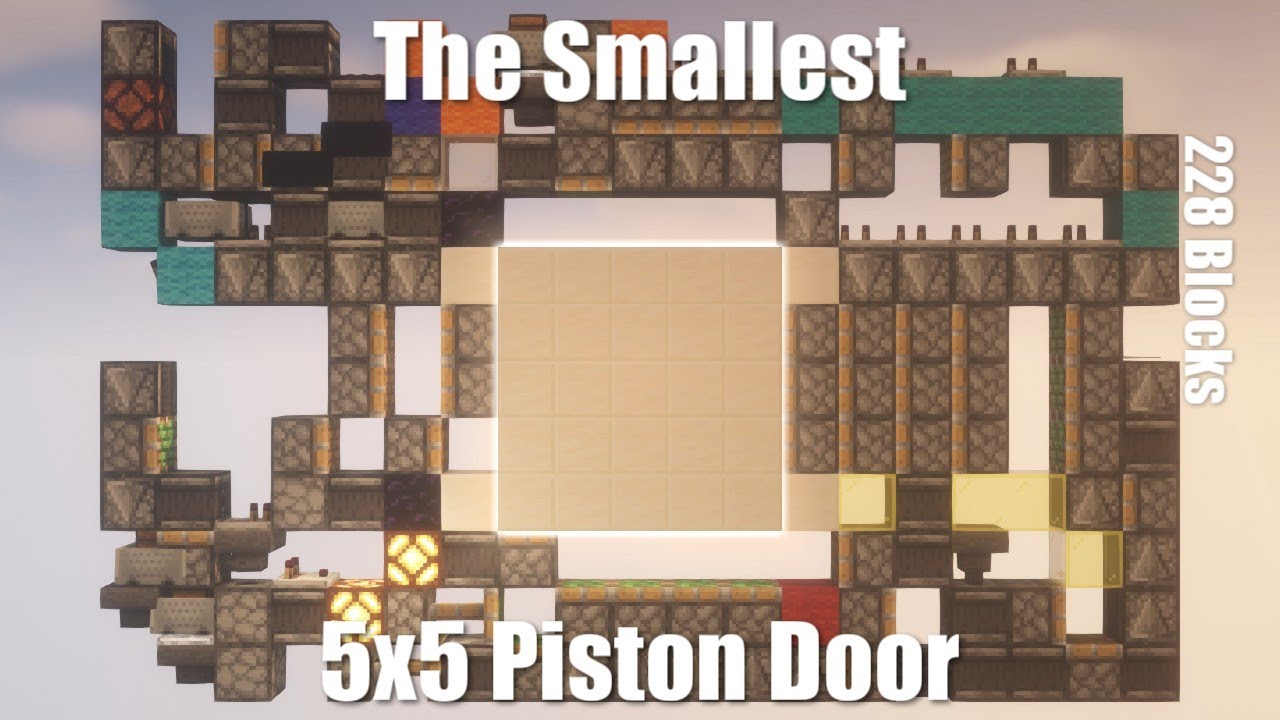 5x5 Piston Door - 228 Blocks [Edit by Kyouju!]