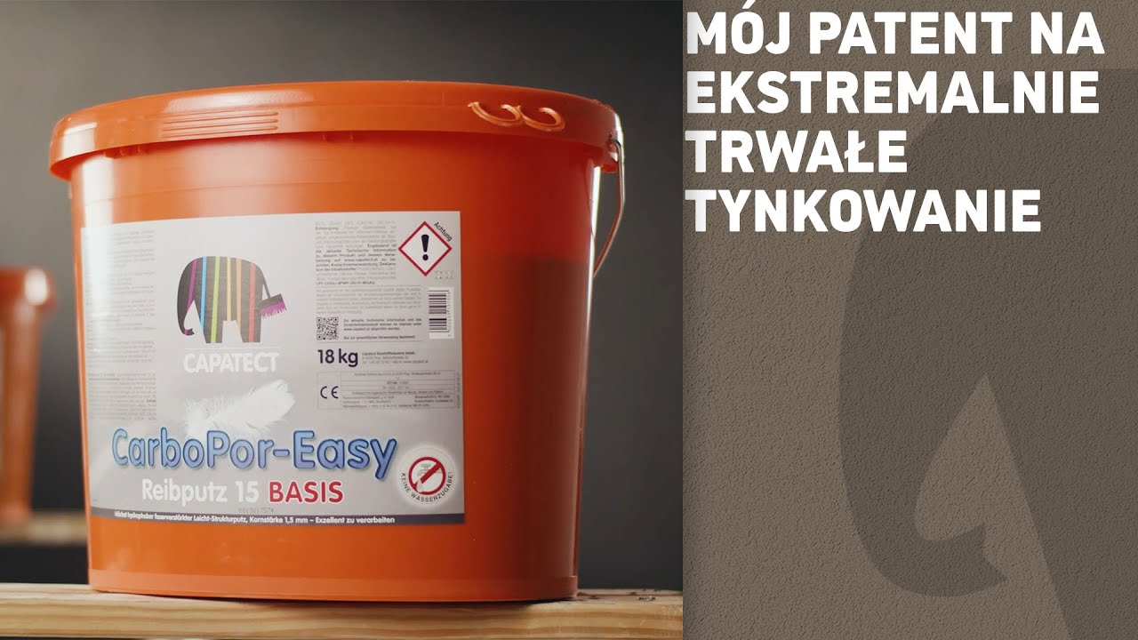 M&oacute;j patent na ekstremalnie trwałe tynkowanie - CarboPor-Easy