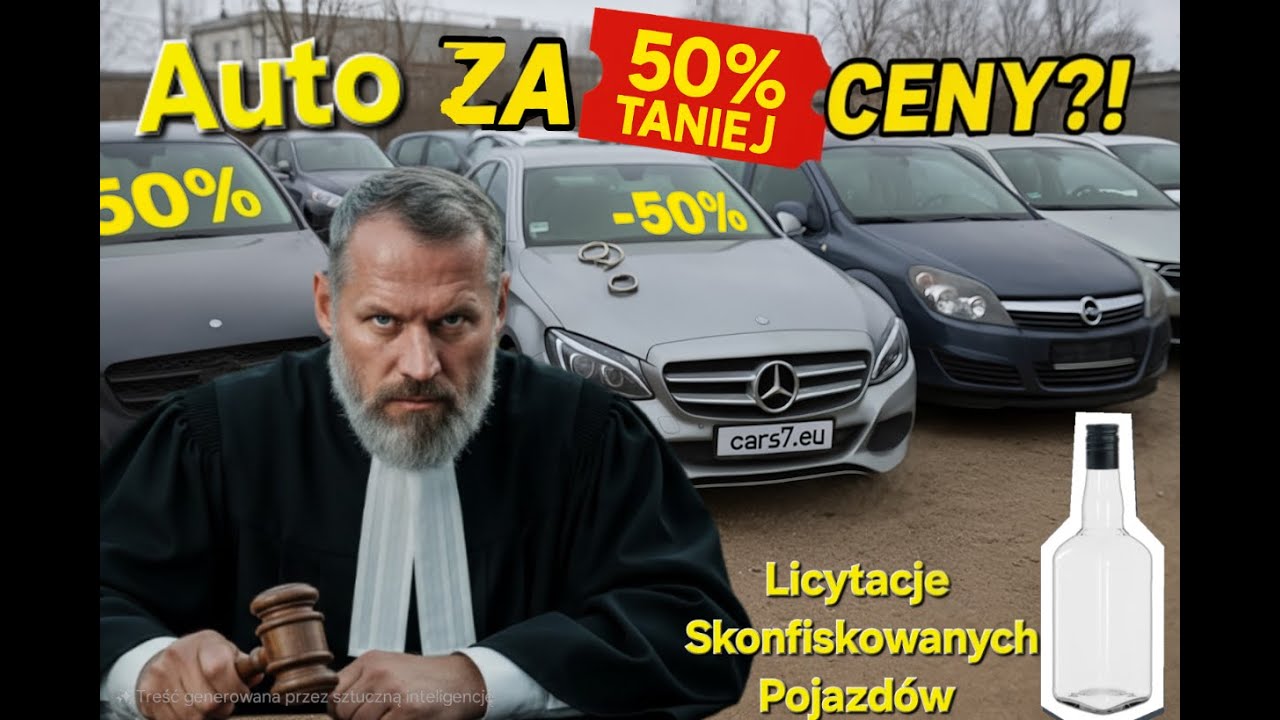 Kup auto za 50% wartości! Licytacje aut z urzędu skarbowego. Auta po pijanych kierowcach na aukcji