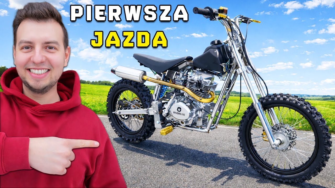 Budowa motocykla od zera – PIERWSZA JAZDA!