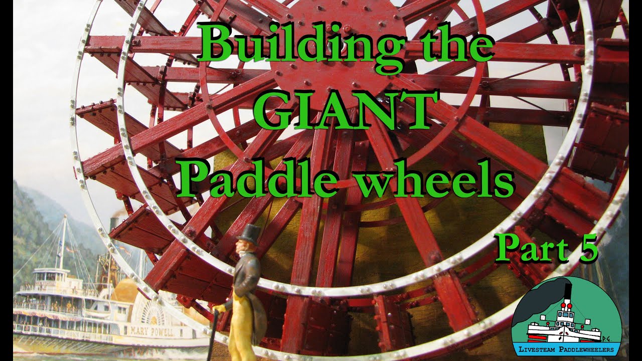 PADDLE WHEEL Steamboat THOMAS POWELL #5. GIANT paddle wheel! Hudson River Walking Beam model steamer