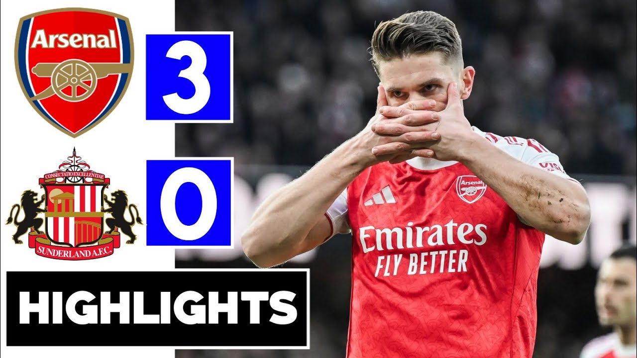 Arsenal vs Sunderland 3-0 All goals & Extended Highlights | premier league 
