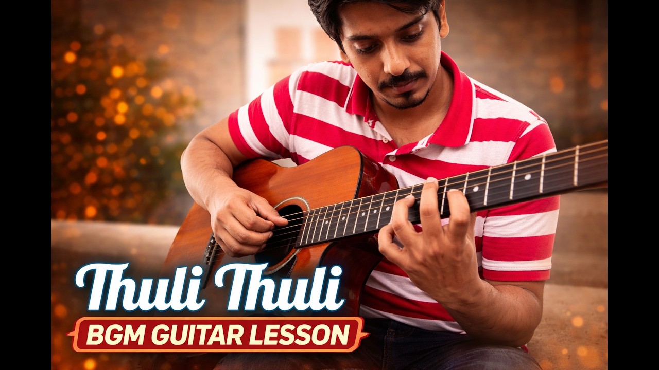 Thuli Thuli BGM Guitar lesson | Tamil Guitar Lesson | Prasad Varshan Music