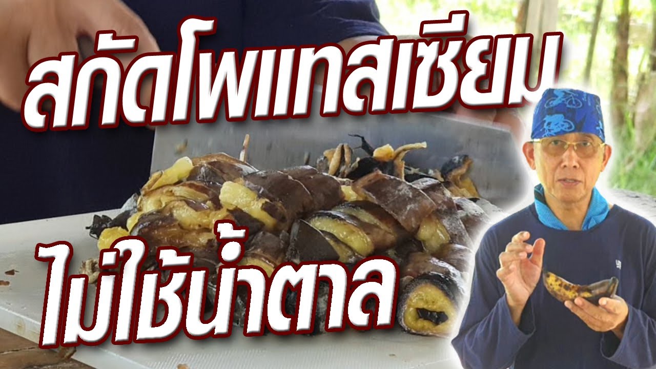 สกัดโพแทสเซียมจากกล้วย ไม่ต้องน้ำตาลก็ได้ @ครูสวัสดิ์พาทํา ทําไปเรื่อย