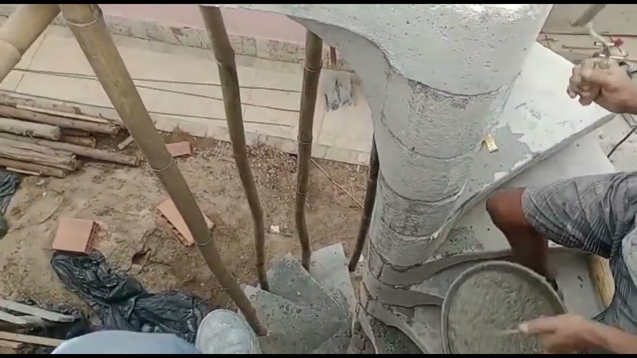 Escada caracol de 70cm em Araruama, RJ (parte 1)