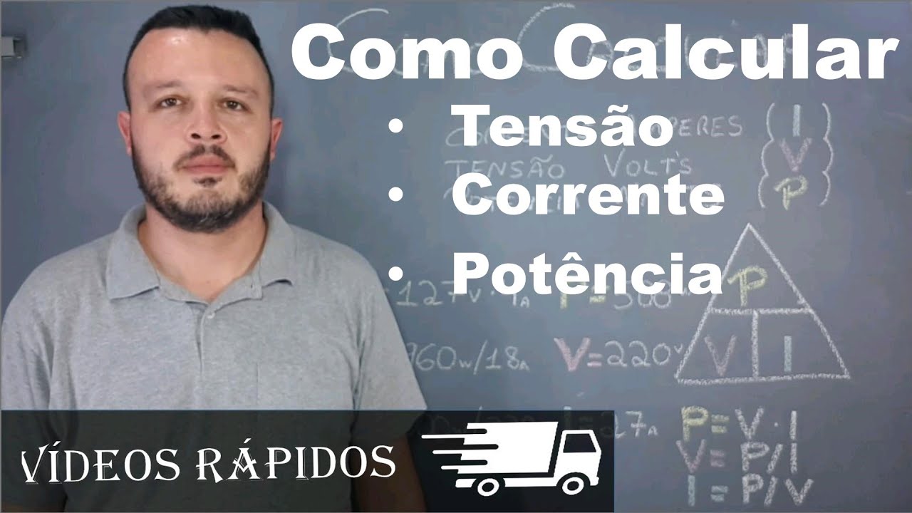 Como Calcular Tensão, Corrente, Potência - Usando Fórmula - Elétrica 022