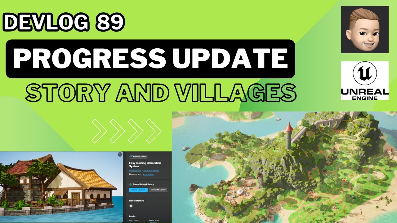 Devlog 89: Environment & Story update and N-Hance modular buildings demo