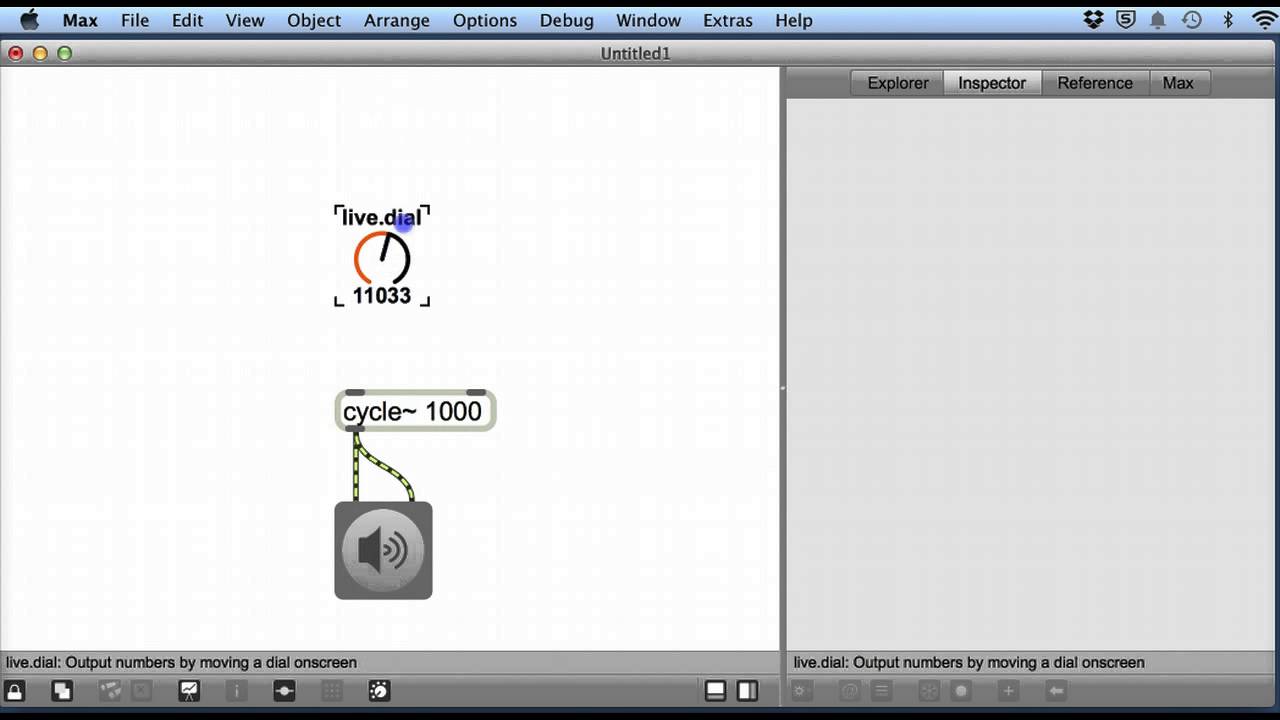 Max MSP V6 Tutorial 5 - live.dial