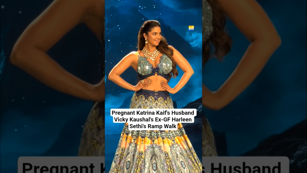 #vickykaushal ex-gf #harleensethi Ramp Walk at #bombayfashion #bfw