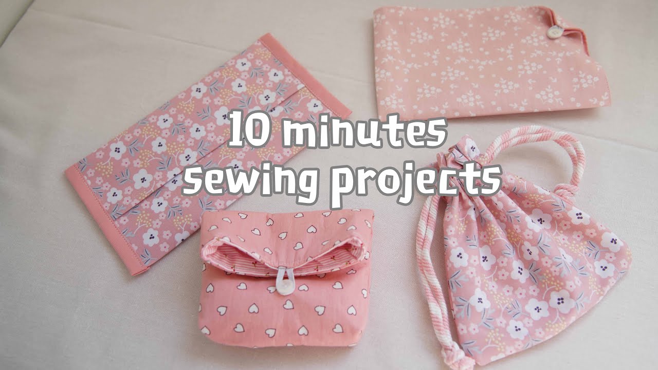 Taro's Crafting - 10 minutes sewing projects - Masks Case and storage small purse