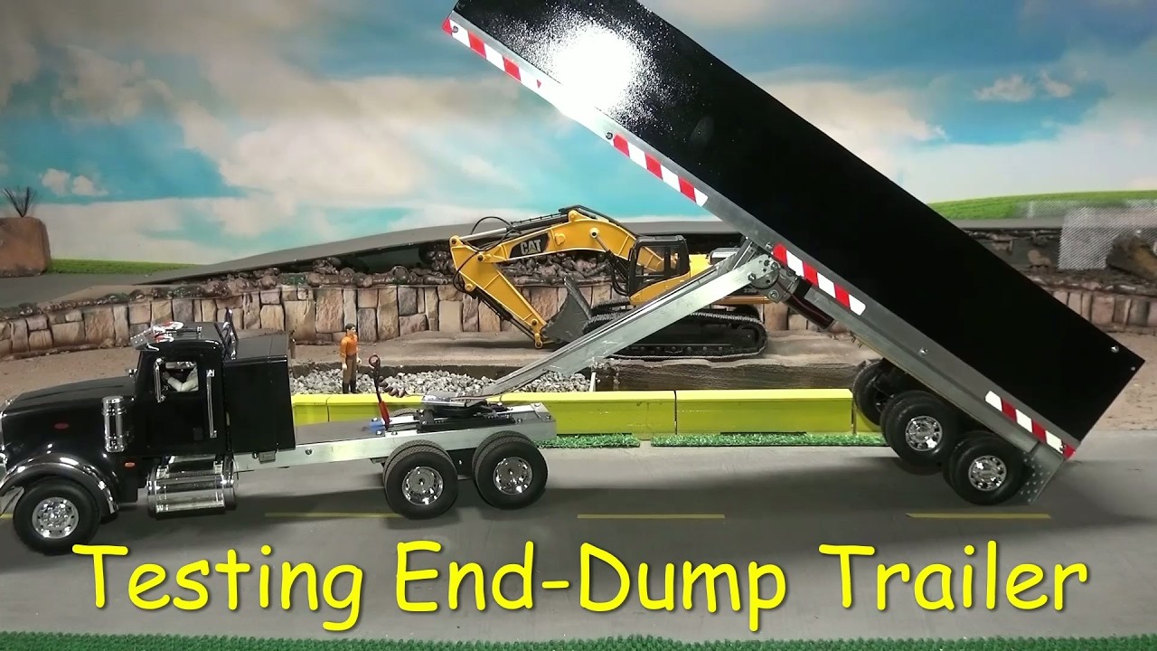 RC Custom Built 1:16 scale End Dump Trailer / RC Construction