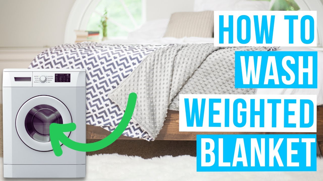 How to WASH A WEIGHTED BLANKET | Clean, wash and dry blanket with glass beads
