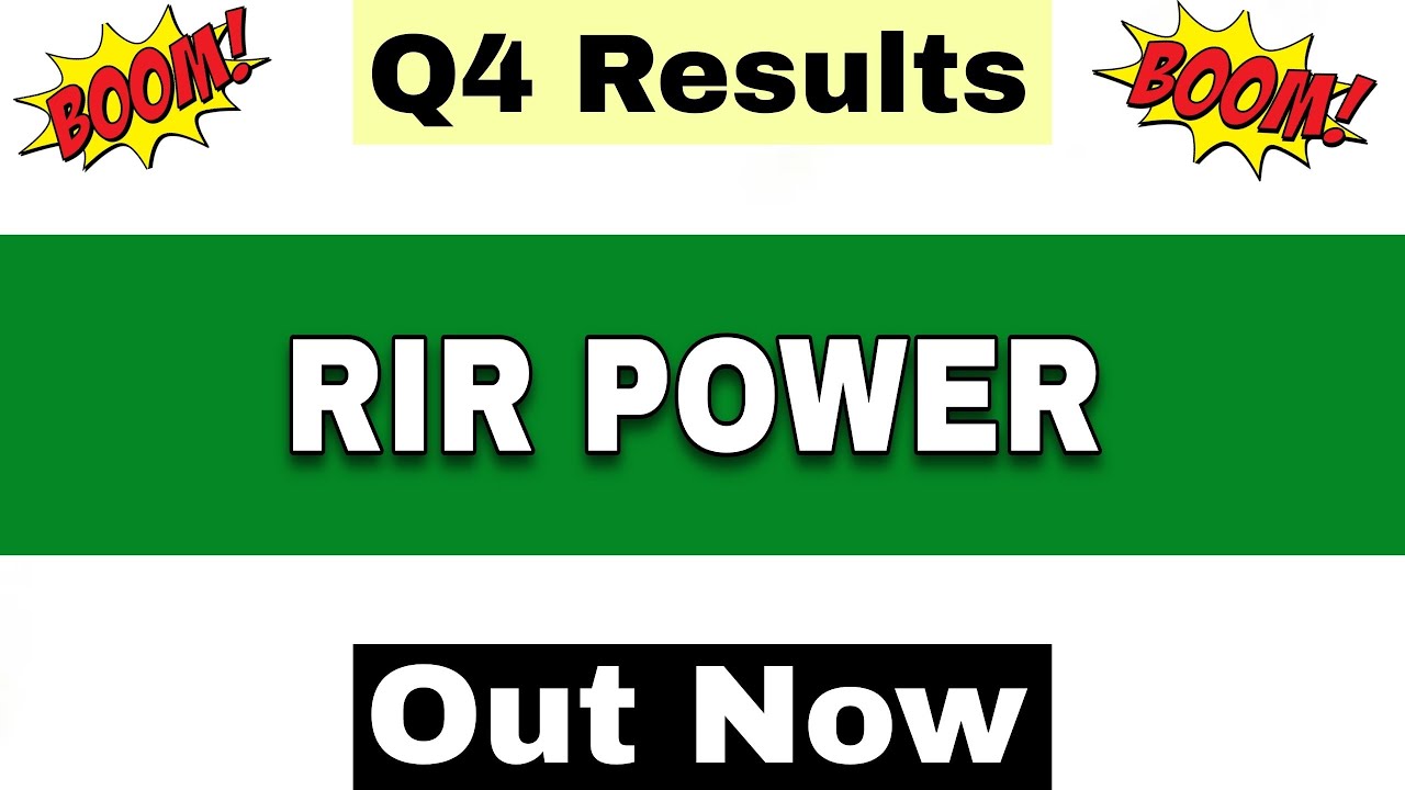 RIR Power Electronics Q4 Results 2026 | RIR Power Electronics Results Today | RIR Power Latest News
