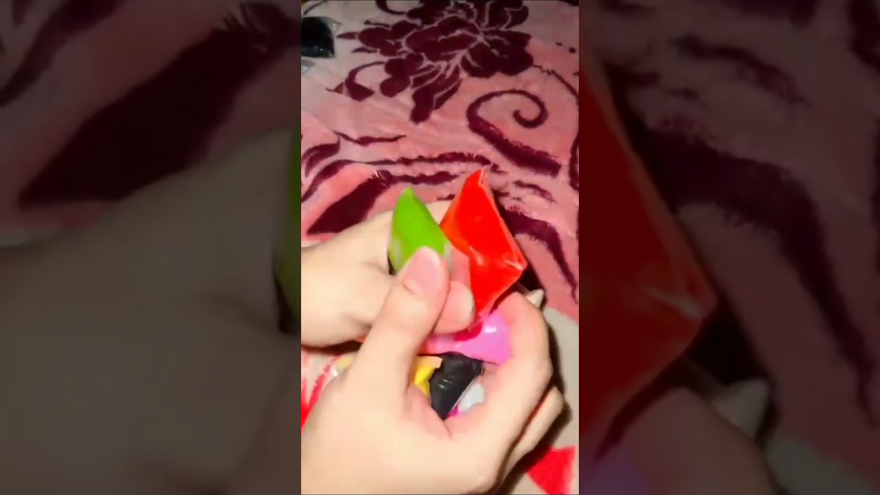 minutes satisfying video Rainbow colour full clay unboxing ASMR 