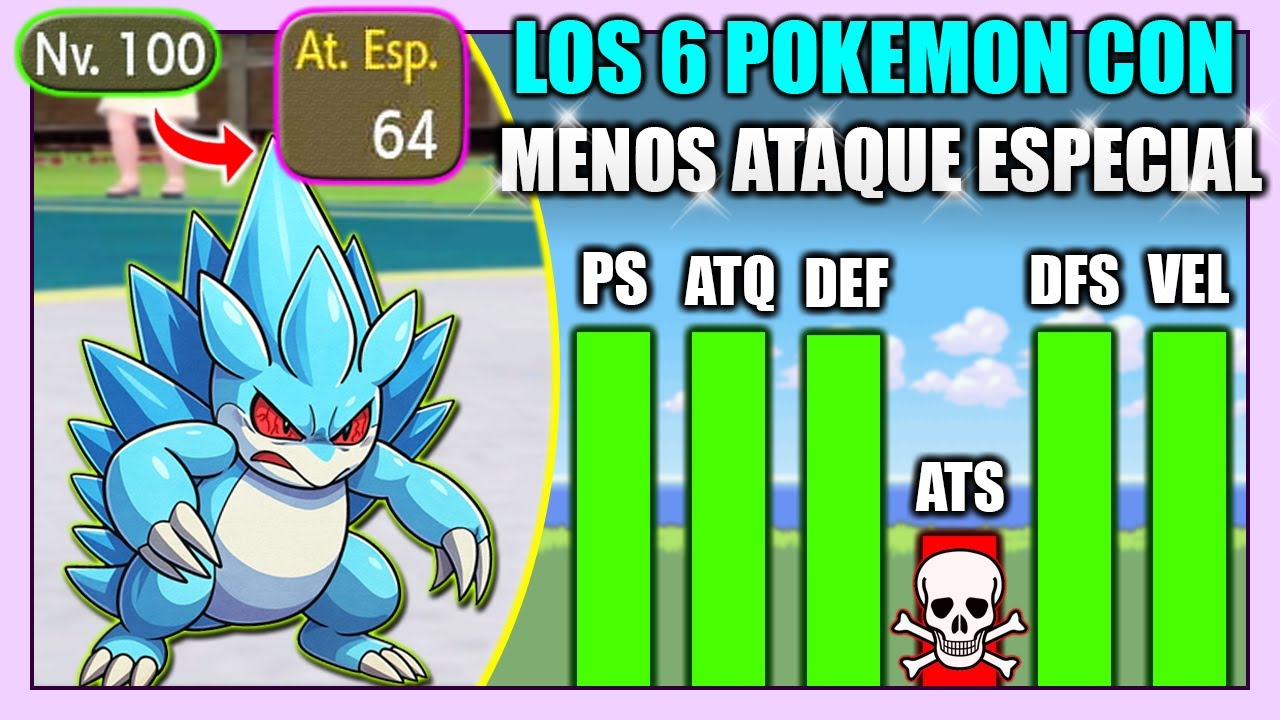 LOS 6 POKÉMON con MENOS ATAQUE ESPECIAL del JUEGO vs EL POKÉMON que DESTROZA MI CANAL, LO ODIO