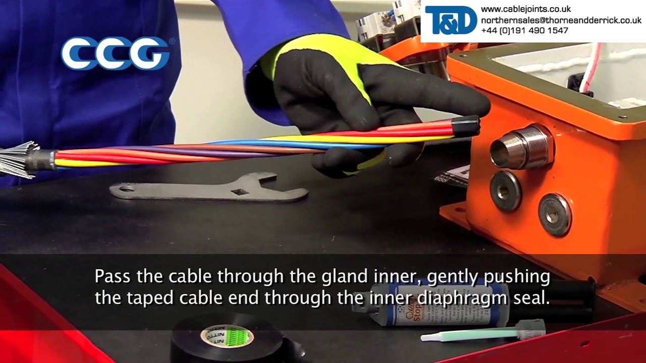 CCG Cable Terminations E1EX-QS Quick Stop Injection Resin Barrier Glands For Armoured Cable