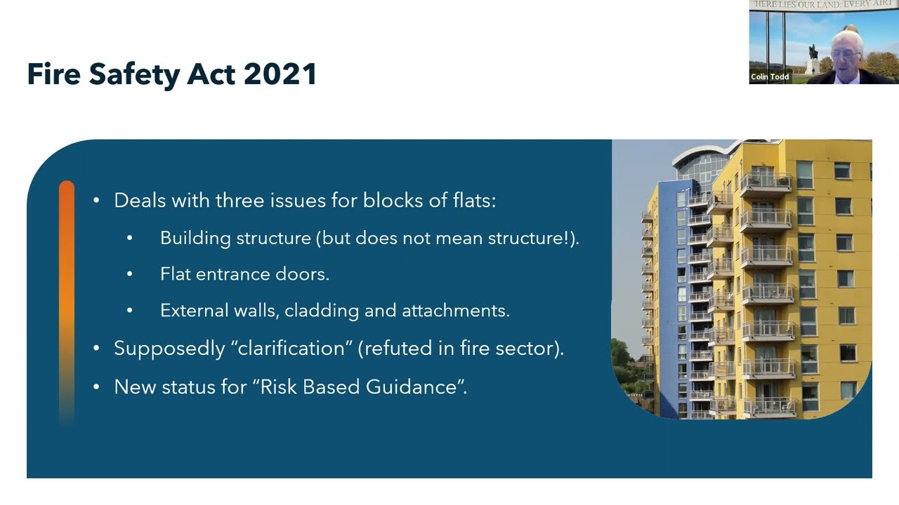 Update on fire safety legislation