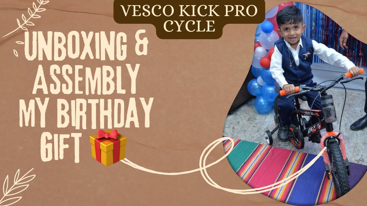 VESCO KICK PRO CYCLE Unboxing & Assembly Video | How to Fit Kids Cycle at Home 