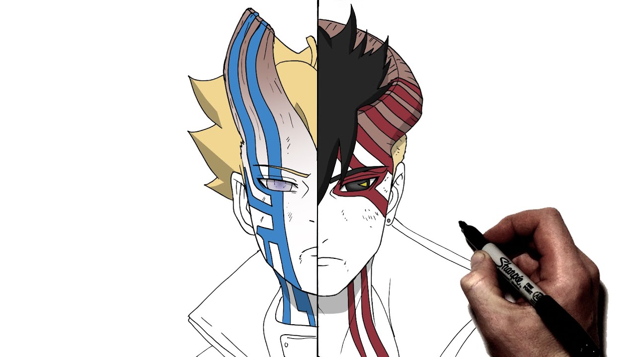 How To Draw Boruto / Kawaki | Step By Step | Boruto