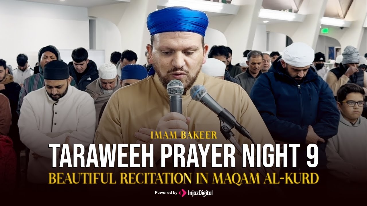 Ramadan 2025 Bay Area-Night 9th traweeh prayer by Maqam Al-Kurd (lami) | Imam Bakeer