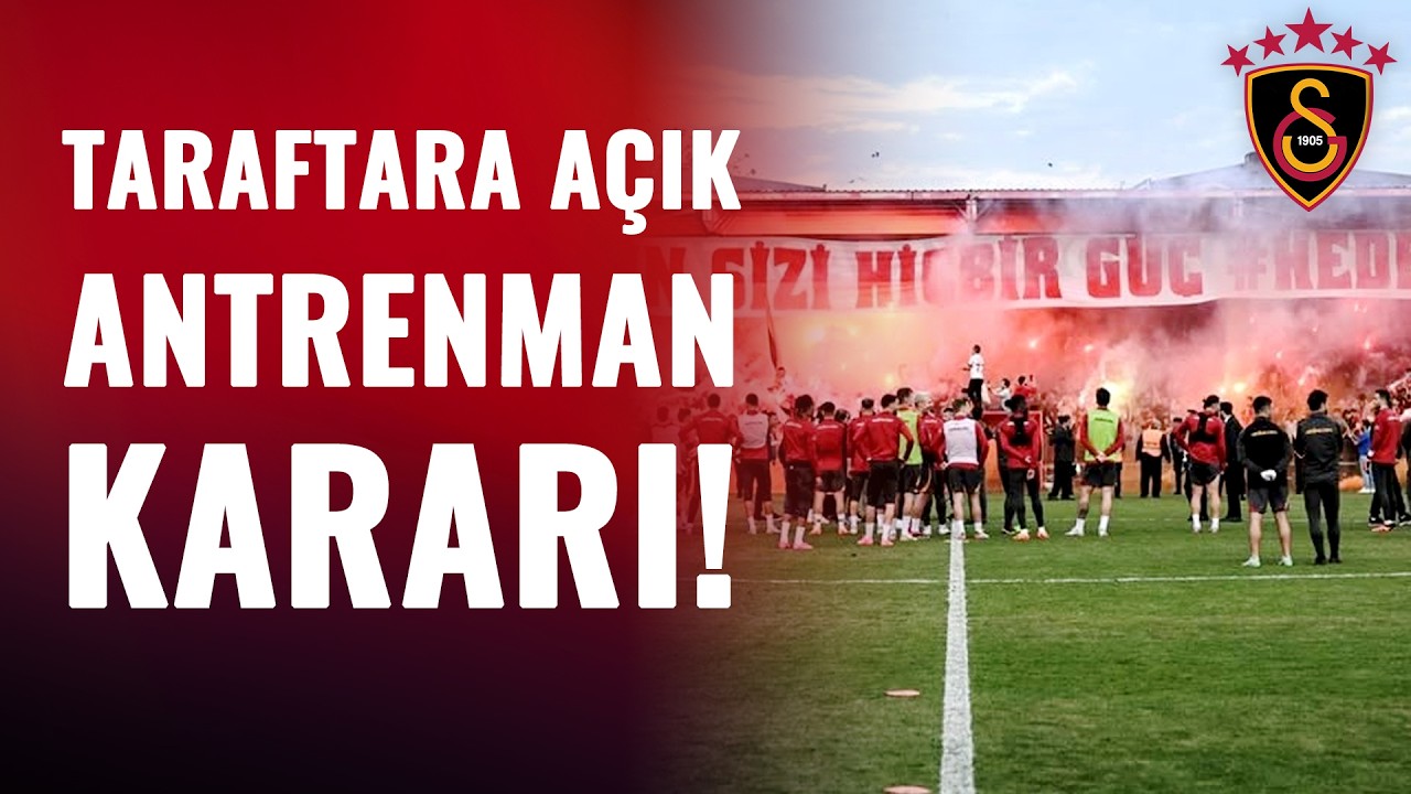 Galatasaray'dan Taraftara A&ccedil;ık Antrenman Kararı! Gelişmeyi Canlı Yayında Duyurdu!