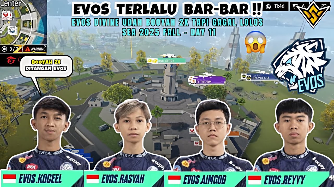 FULL HIGHLIGHTS‼️EVOS DIVINE BOOYAH 2X FFWS Sea 2025 Fall - Day 11