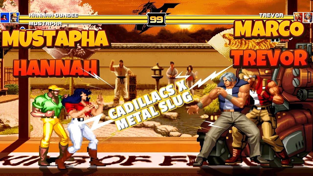 Mustapha & Hannah vs Trevor & Marco – Cadillacs & Dinosaurs vs Metal Slug | Epic 2v2 KOF Mugen Fight