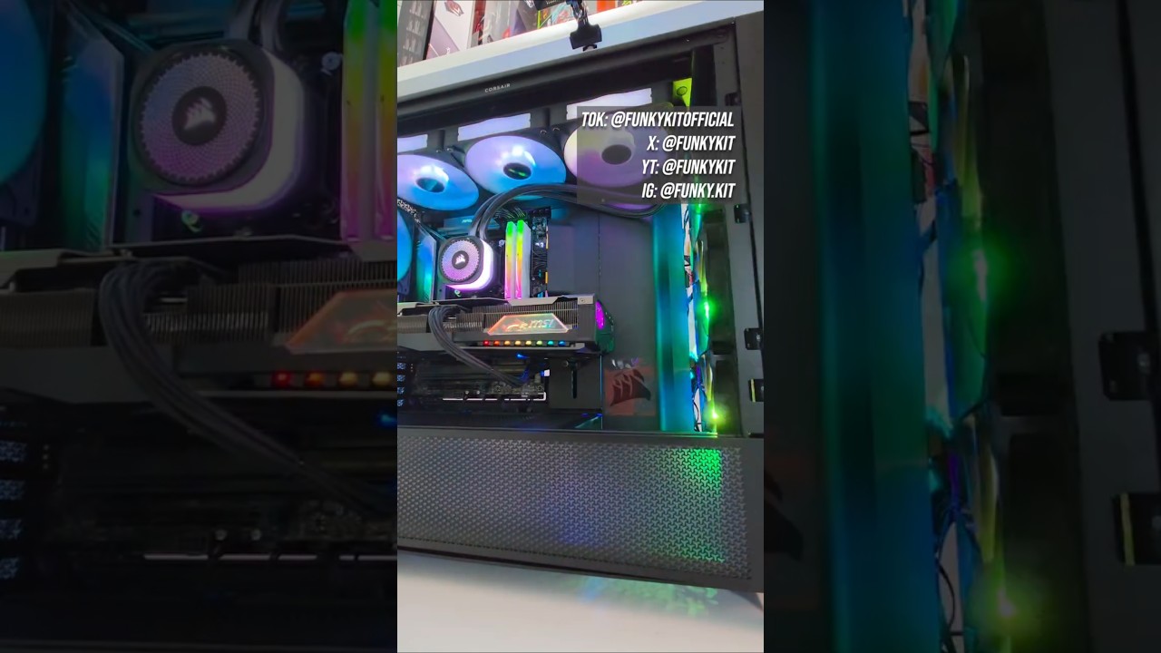 Building a Gaming PC using the Corsair FRAME 5000D RS ARGB Mid Tower Case 🔥😍 #corsair