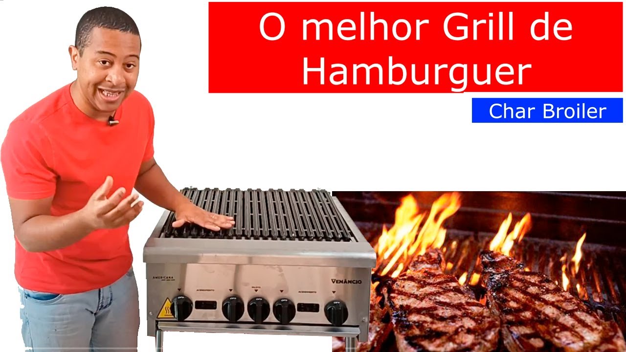 Char Broiler Profissional Grelha FERRO GROSSO | Marca Venâncio