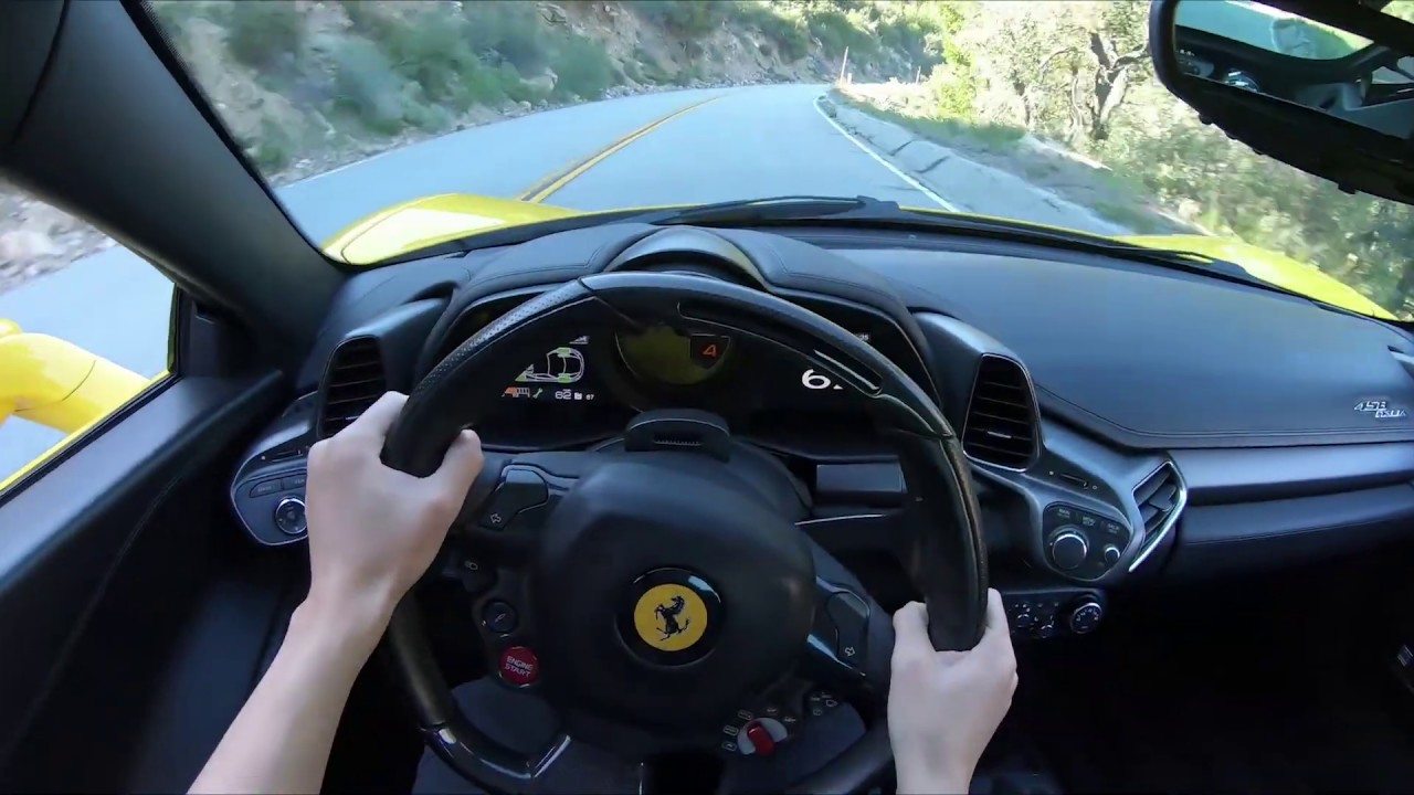 Ferrari 458 in the mountain POV